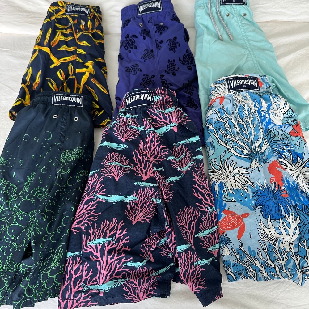 🔥 Vilebrequin LOT (6)  of Vilebrequin Size XL Pre-owned Men's Bathing Suits